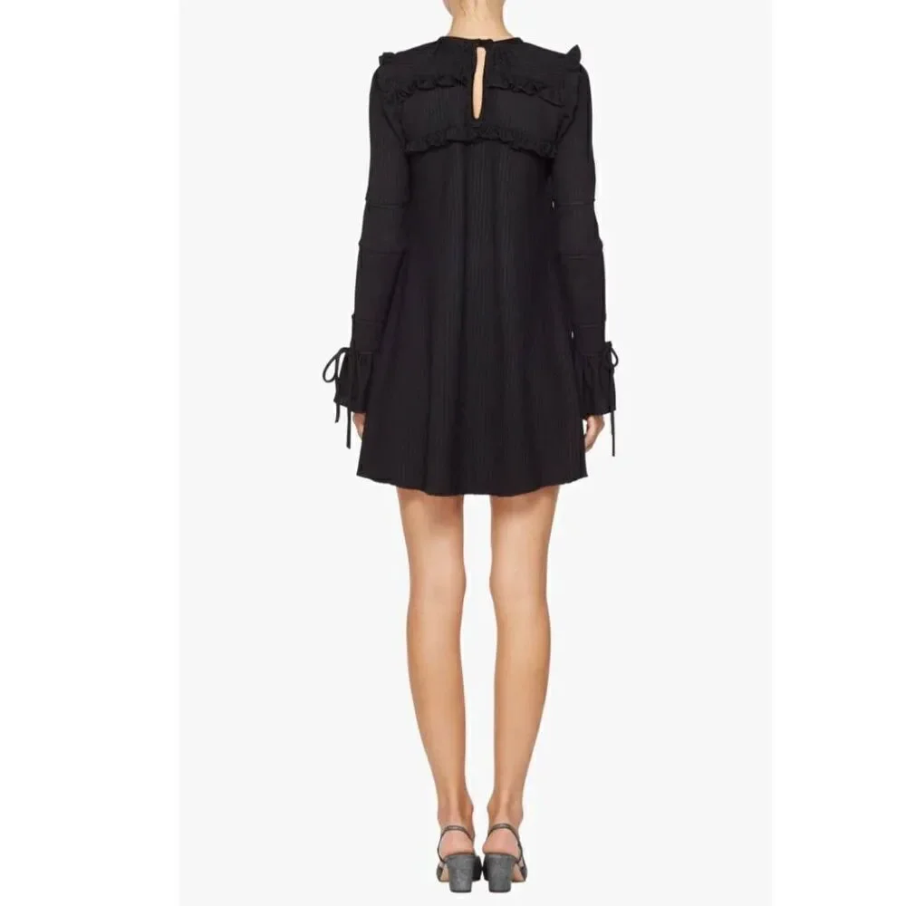 Bianca Balti Maternity Collection- The Wonderland Dress, Black and Silver Lurex,